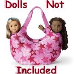American Girl Doll Tote Pink Star Purse NWT
